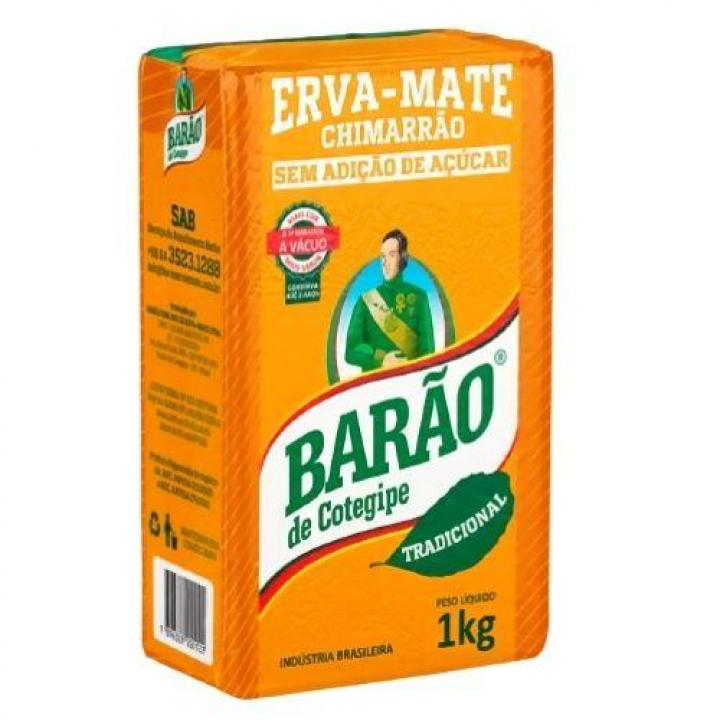 Erva chimarrão Barão 1kg