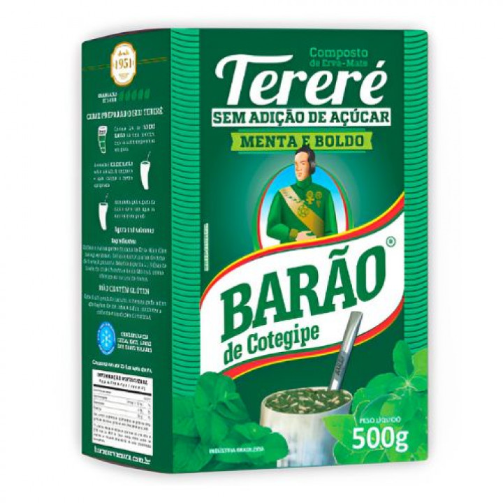 Erva Tereré Menta e Boldo Barão 500g