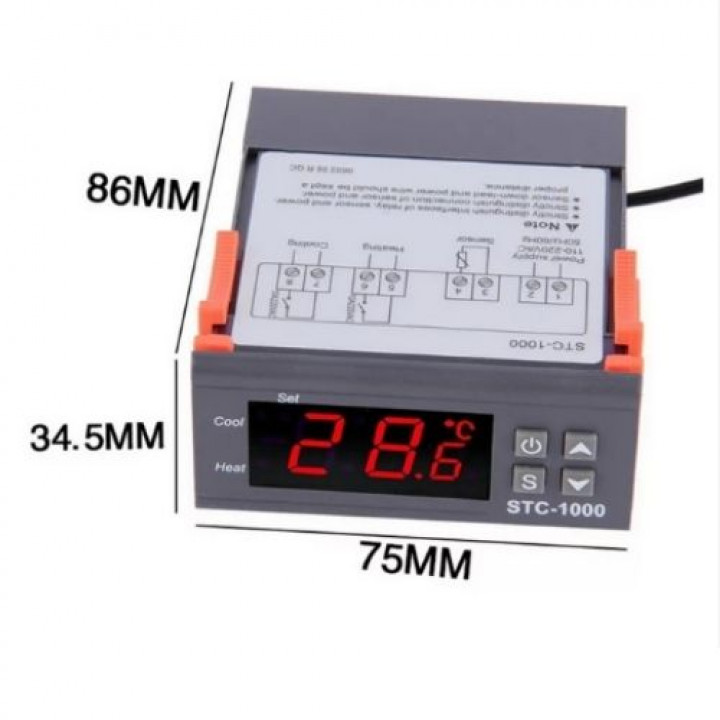 Controlador de temperatura digital 24V