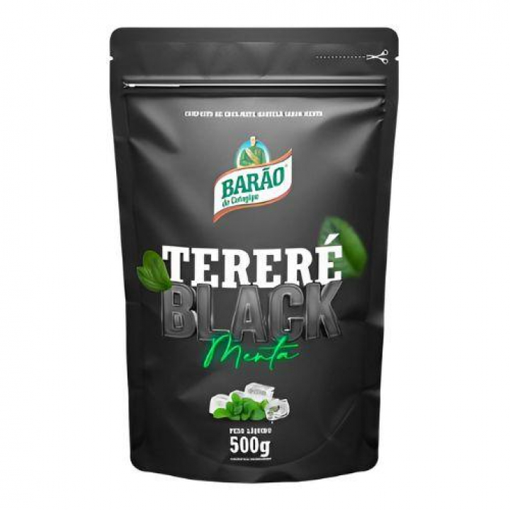 Erva Tereré Menta Black Barão 500g